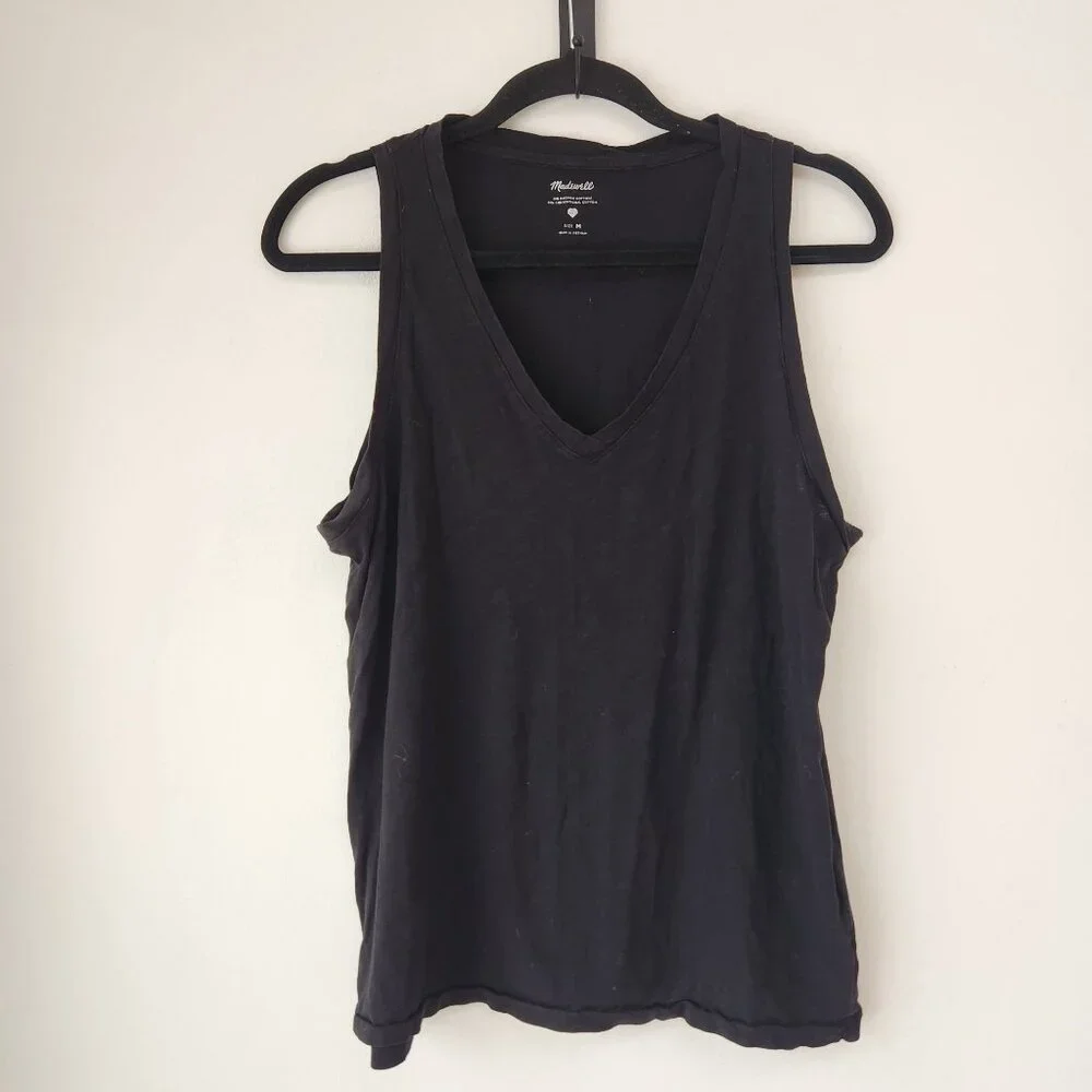 BUNDLE (3) Madewell T-Shirt Shirt Sports Bra Tank Wardrobe Basics Women's S-M - Picture 7 of 15